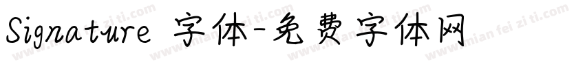Signature 字体字体转换